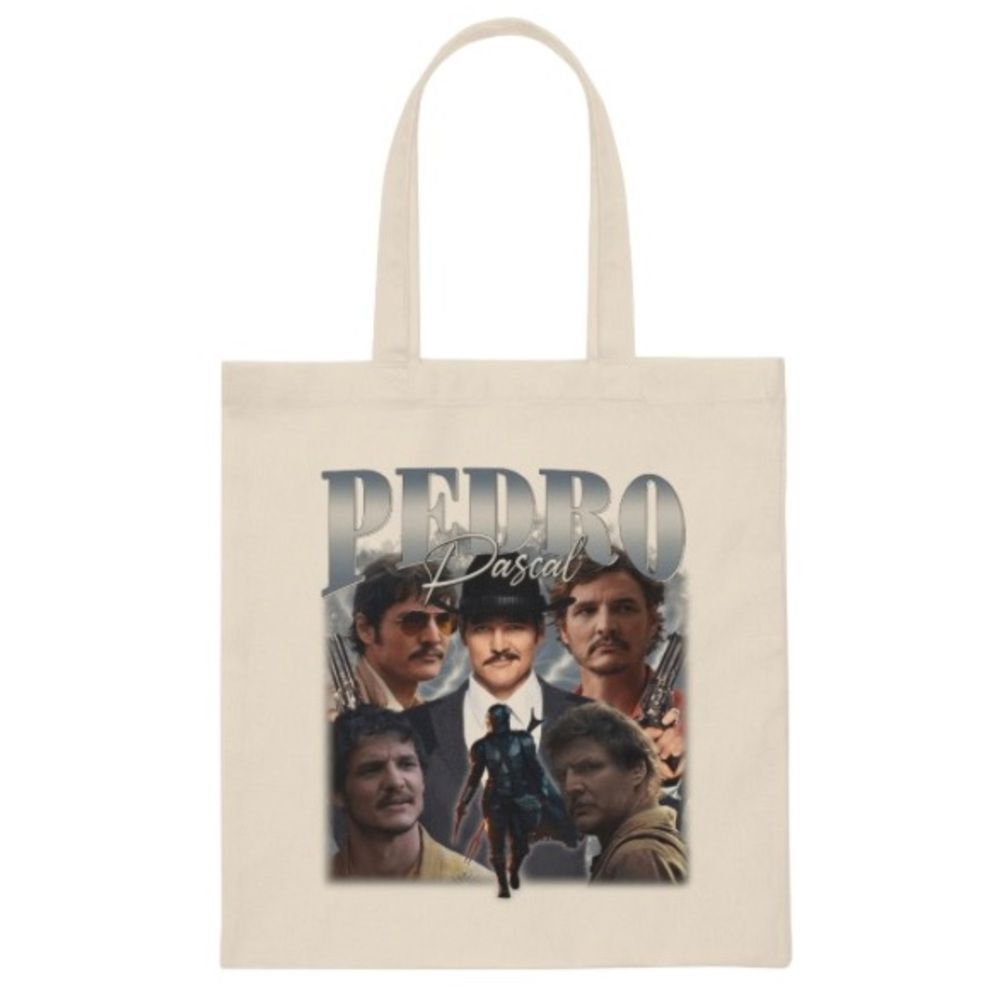 Pedro Pascal Canvas Tote